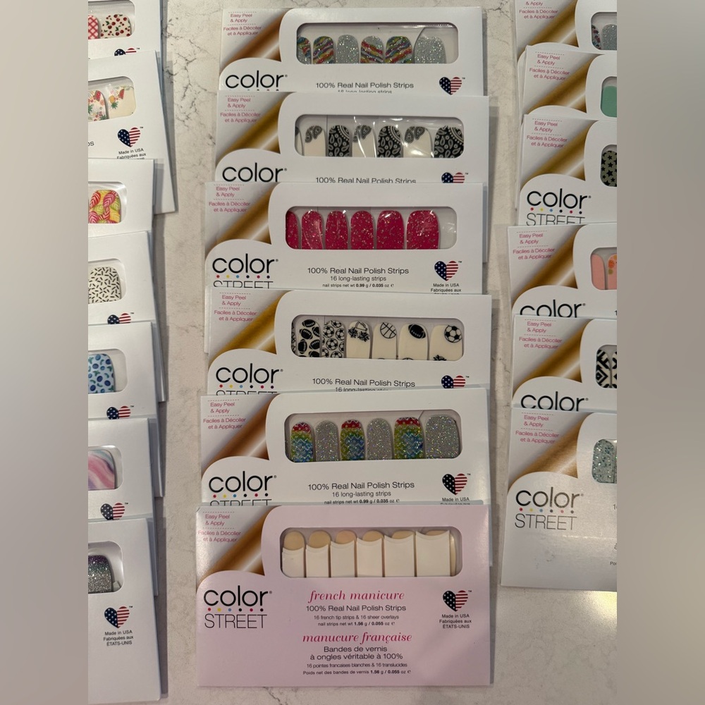 22 Color Street Polish Strips - Vibrant Collection Nails & Toenails - Picture 3 of 5